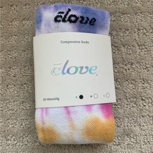 Clove NWT Small tie dye compression socks